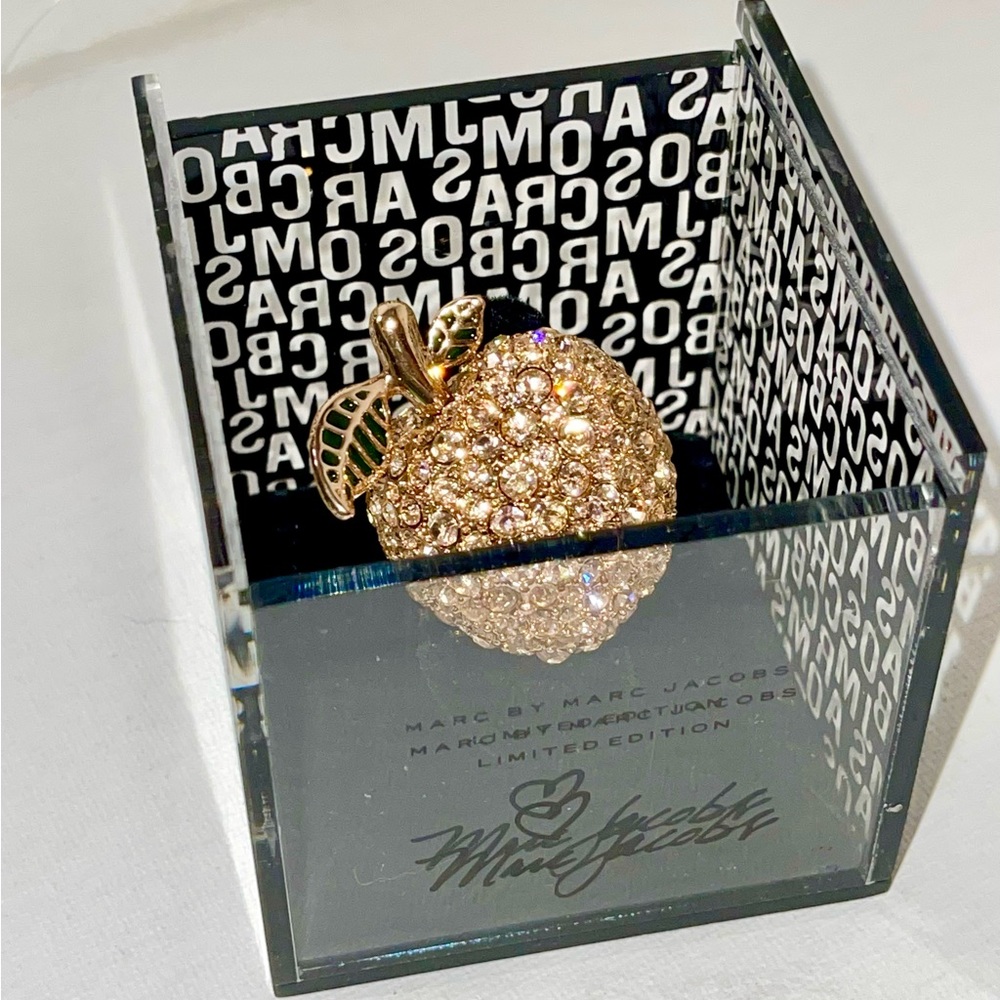 Marc by Marc Jacobs Limited Edition Rose Gold Crystal Apple Ring